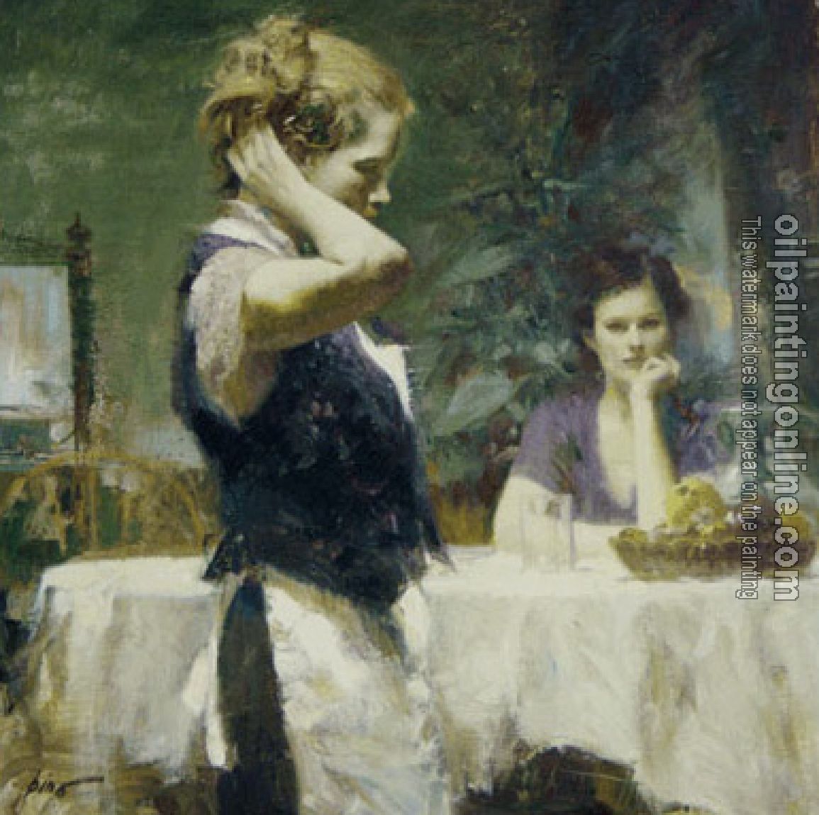 Pino Daeni - Impression oil painting.